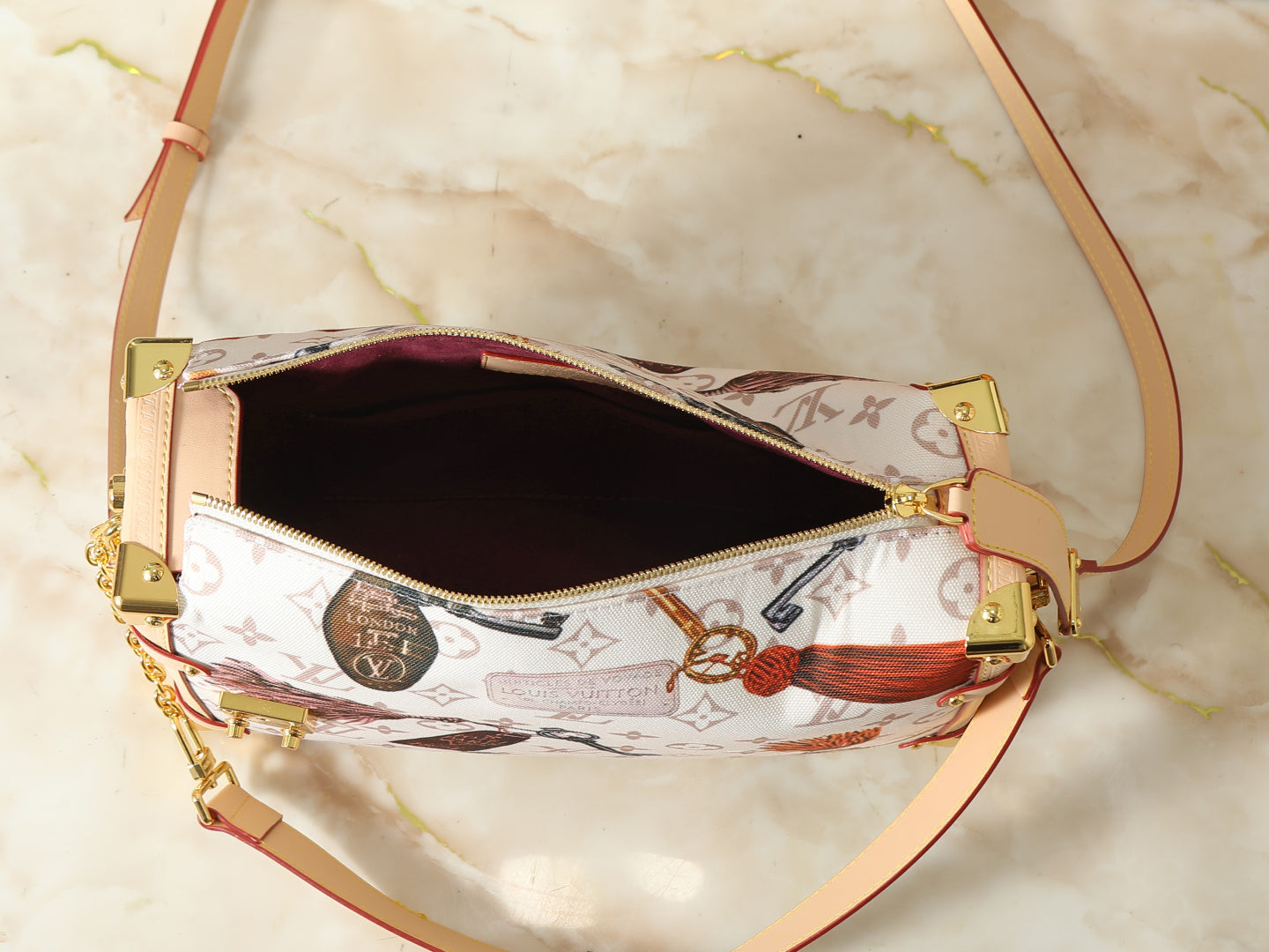 Trunk-Inspired Crossbody Bag