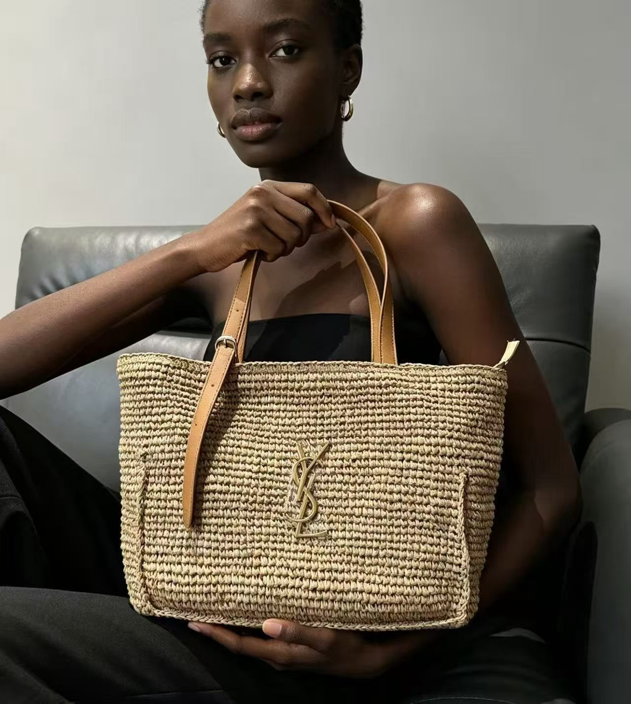 Premium Woven Crochet Tote Bag