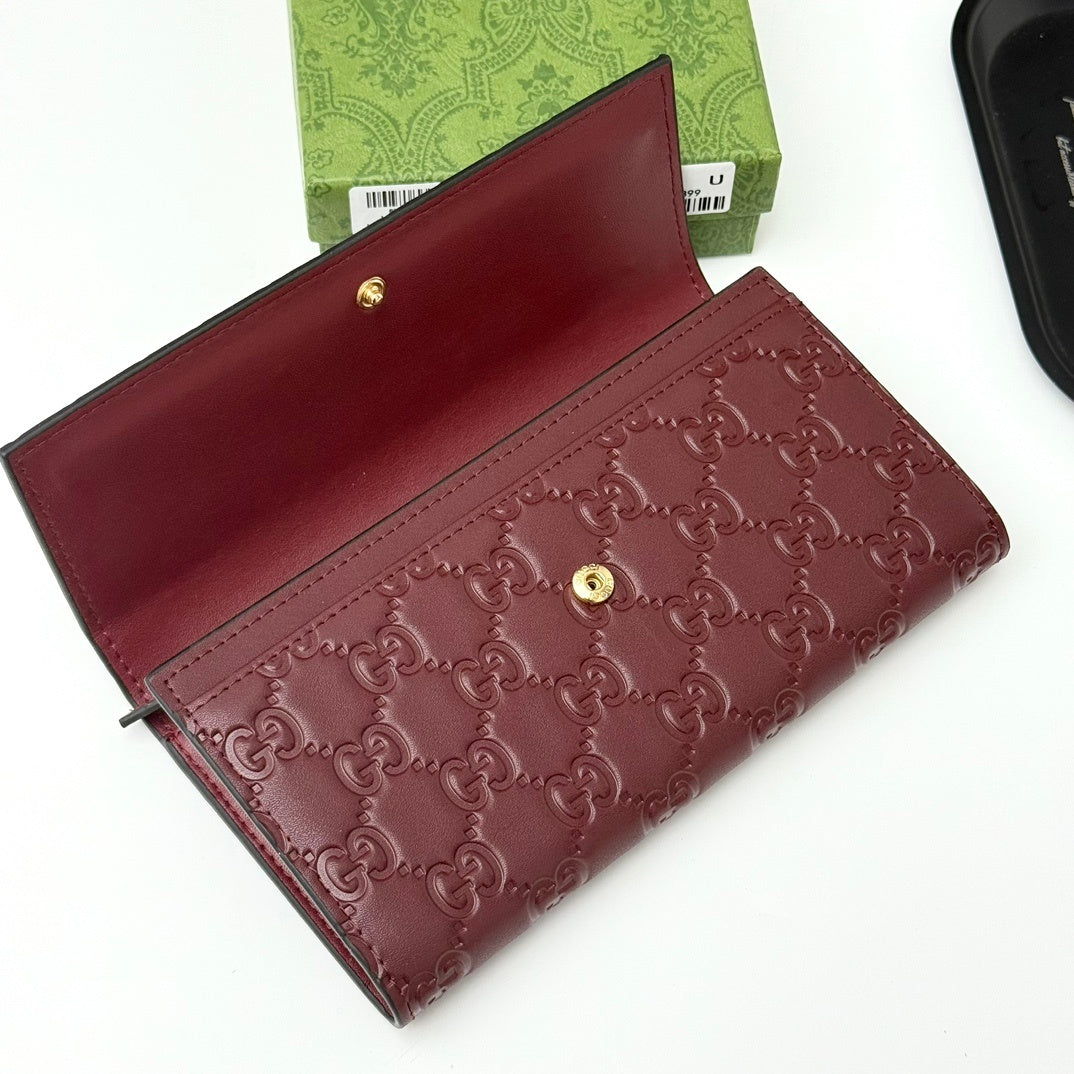 Signature Clutch Fold Over Wallet