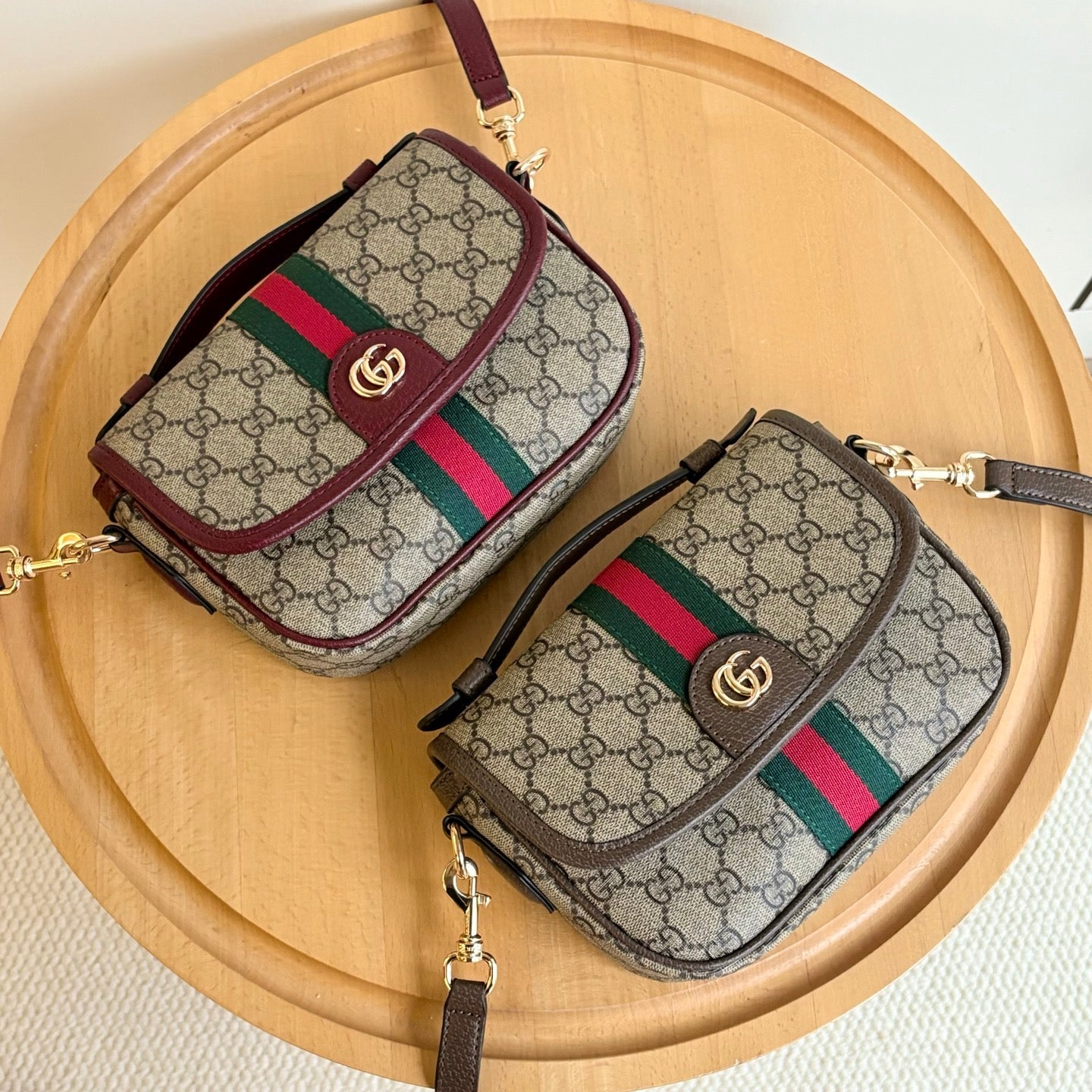 GG Web Stripe Flap Crossbody Bag