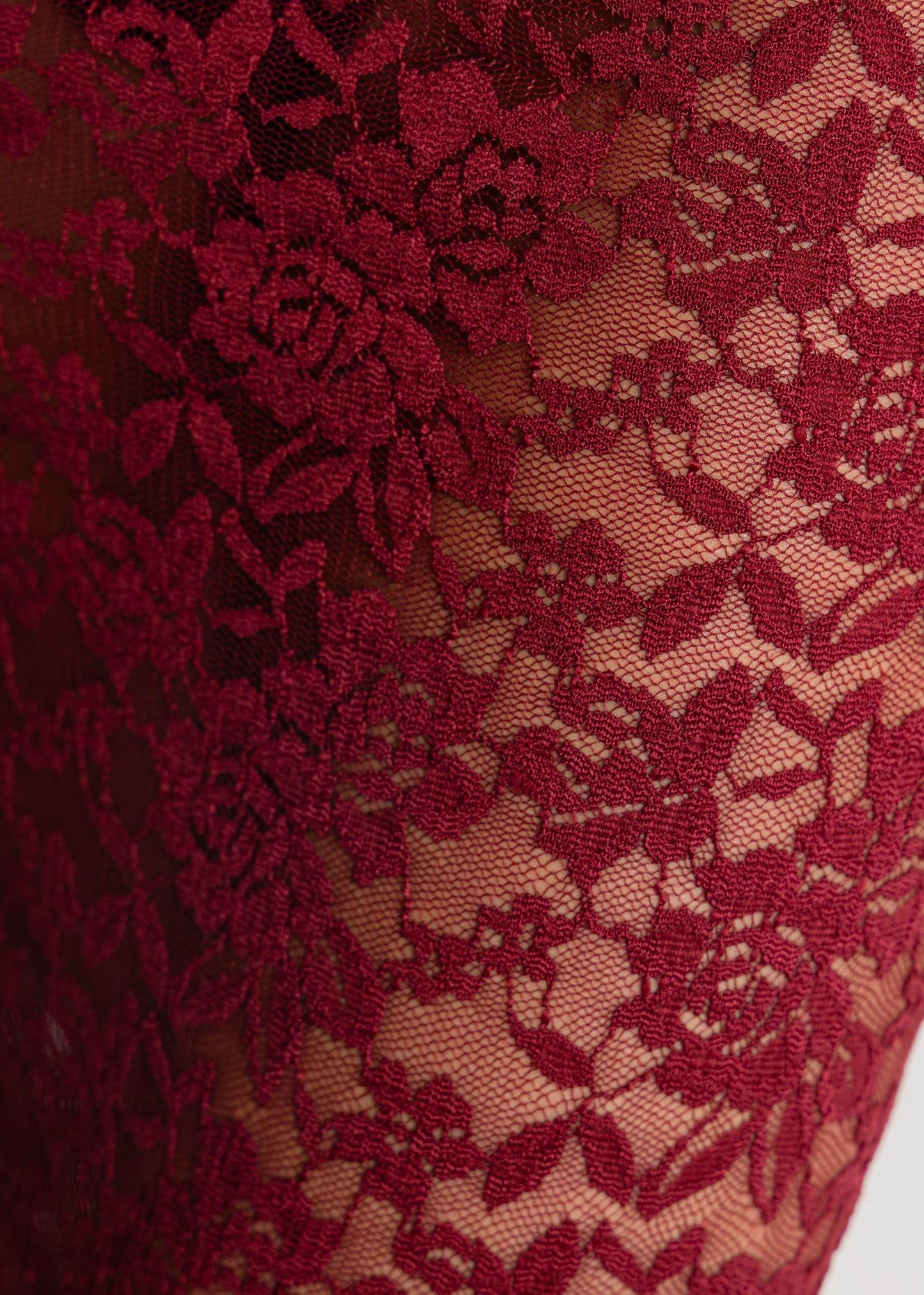 Opulent Dreams Lace Two Piece - Burgundy