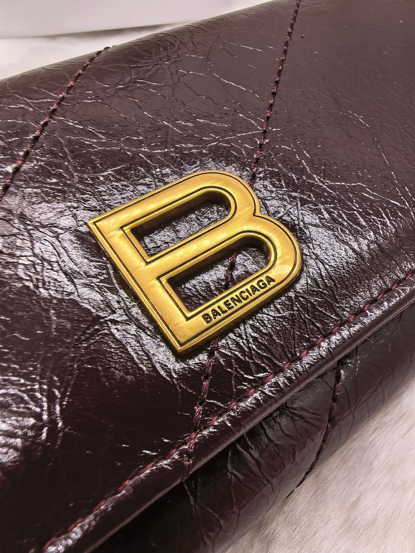Glossy Long Fold Wallet