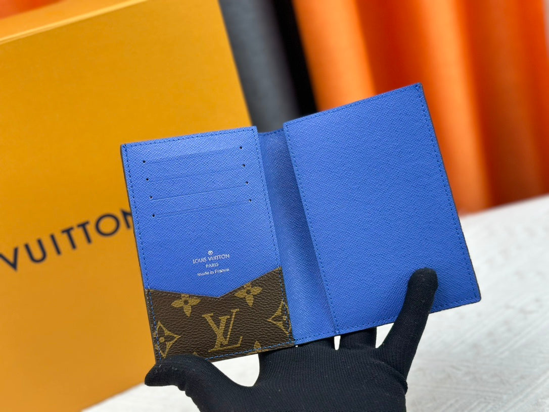 Monogram Passport Cover Colored