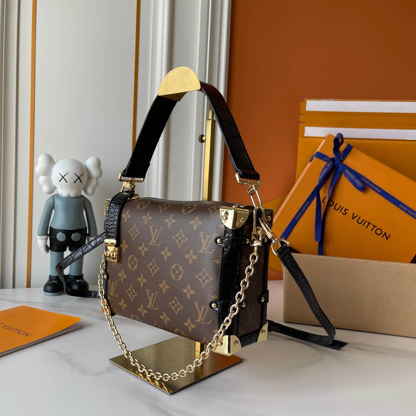 Monogram Chain Shoulder Bag