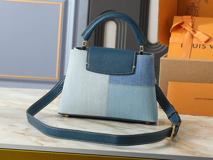 Denim Capucines Handbag