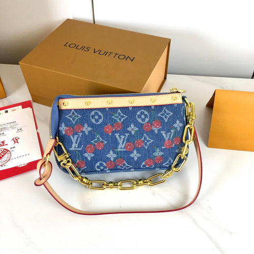 Pochette Monogram Denim Bag
