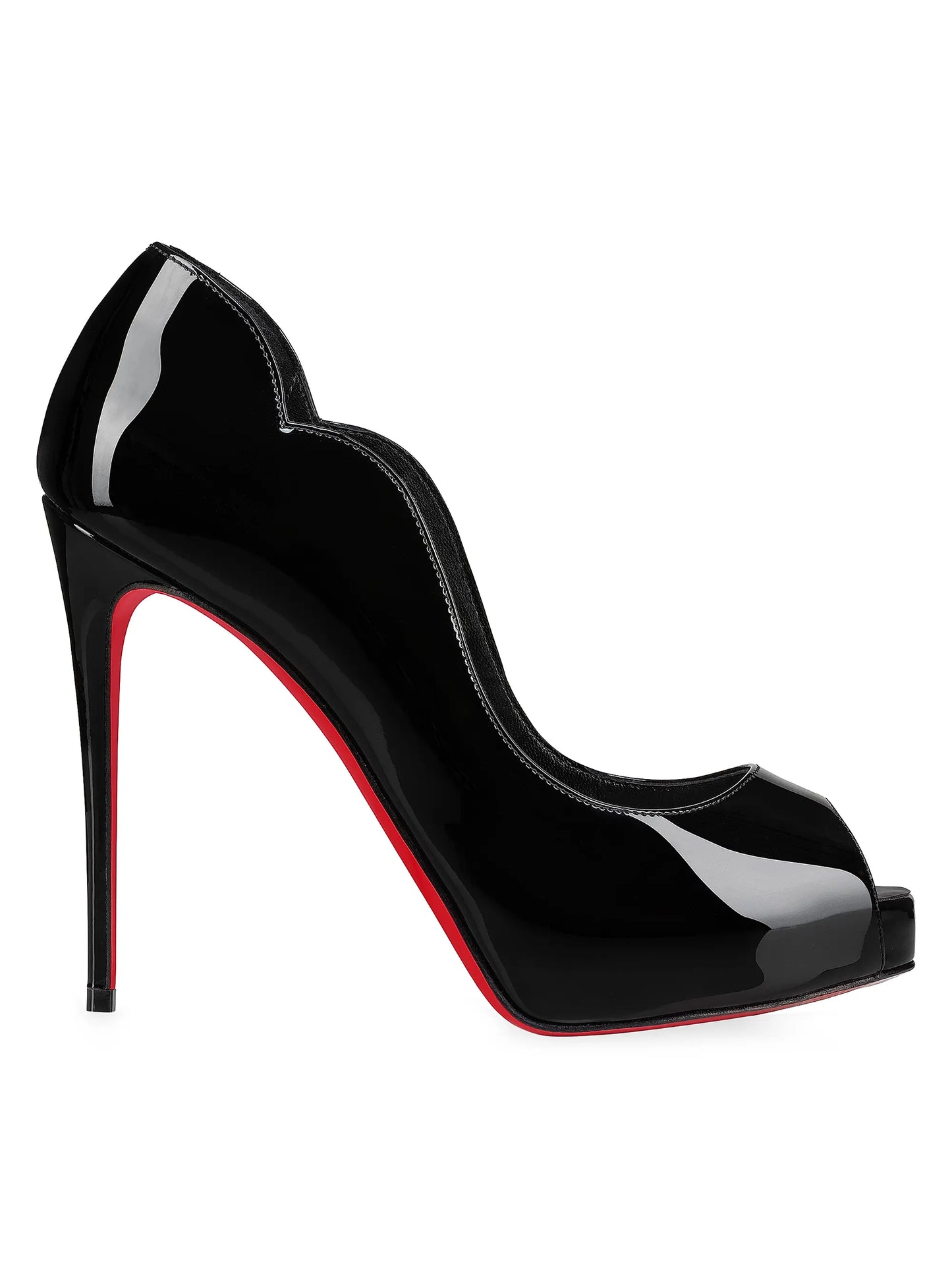 Hot Chick Alta 120MM Patent Leather Pumps