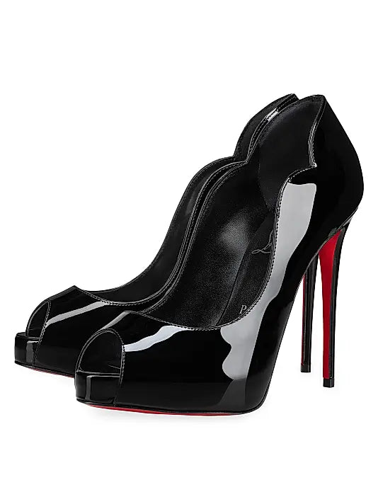 Hot Chick Alta 120MM Patent Leather Pumps