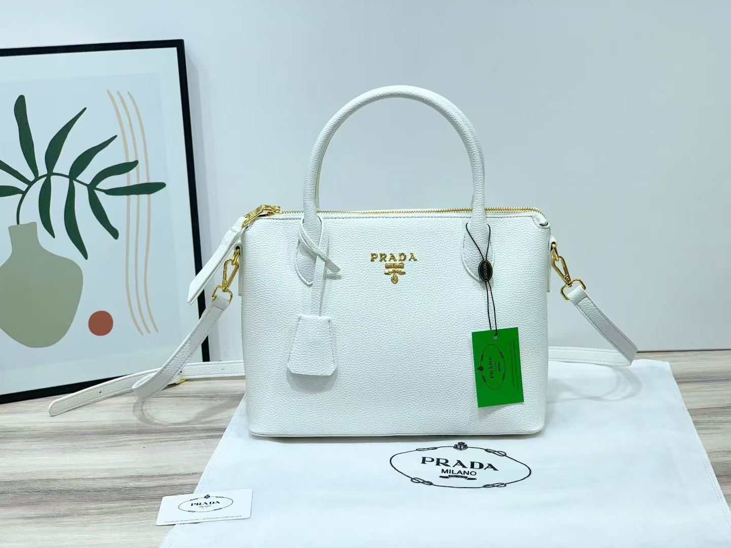 Monochrome Top Handle Bag