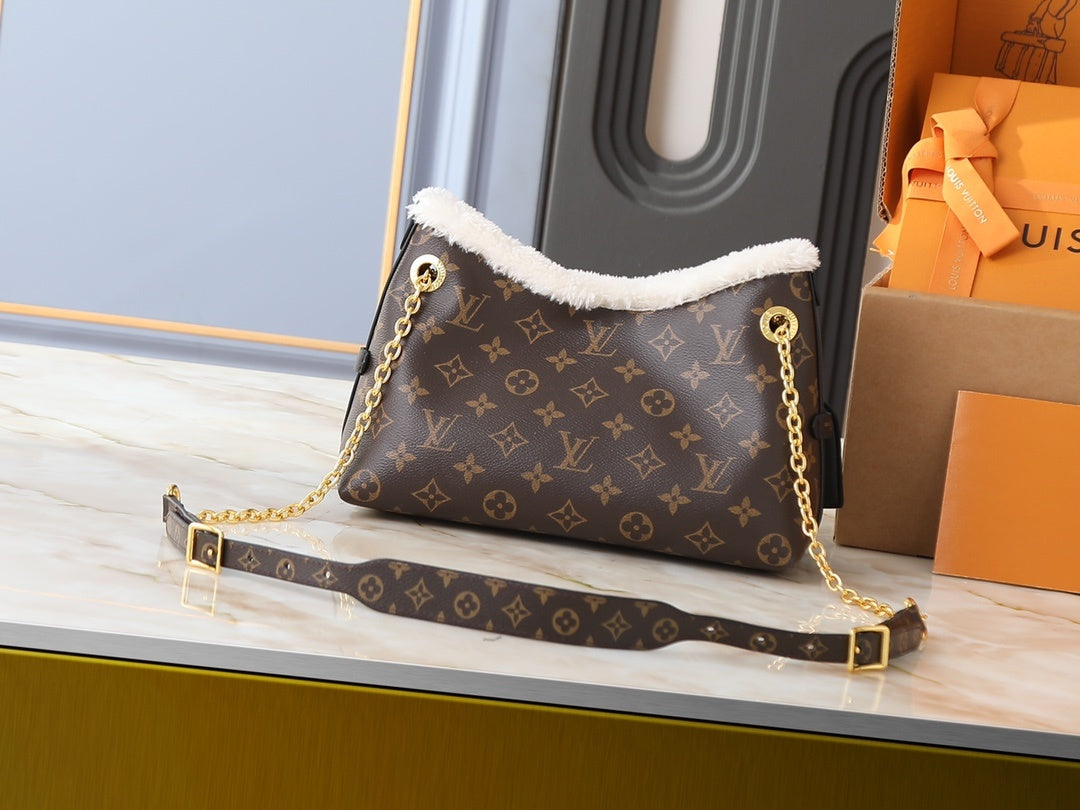 Carry All Fur Monogram Handbag