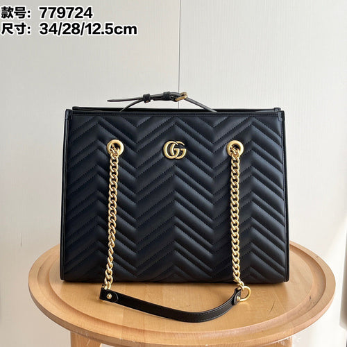 Quilted Chain Tote Bag