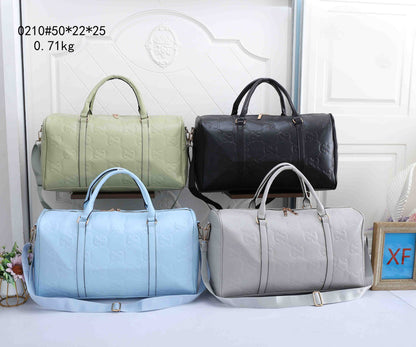 Embossed Weekender Duffle Bag