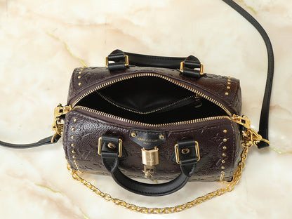 Studded Boston Chain Bag