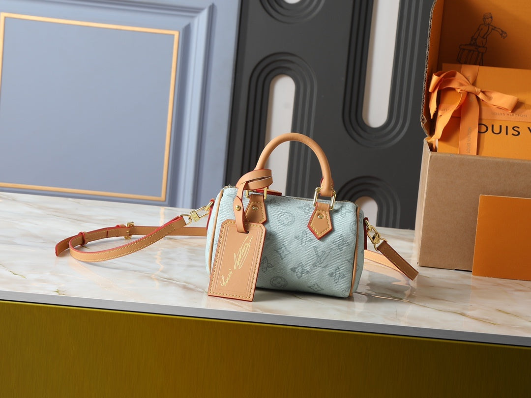 Jacquard Denim Nano Speedy Bag