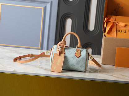 Jacquard Denim Nano Speedy Bag