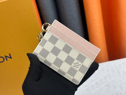 Charms Card Holder Monogram Canvas