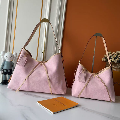 Soft Pink Hobo Tote Bag (Large and Medium)