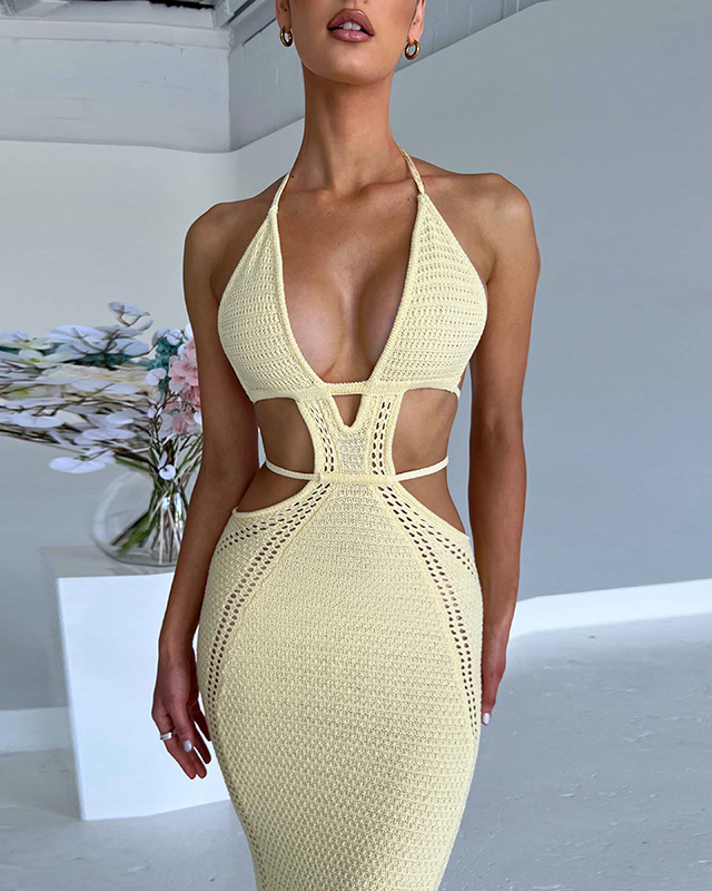 Soleil Serenity Crochet Maxi Dress