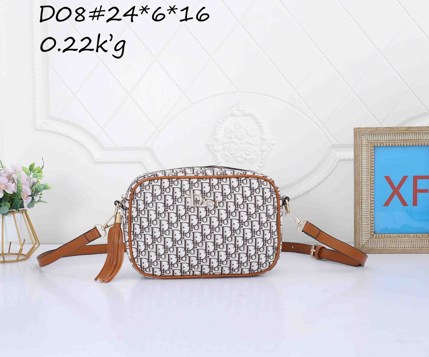 Monogram Camera Crossbody Bag
