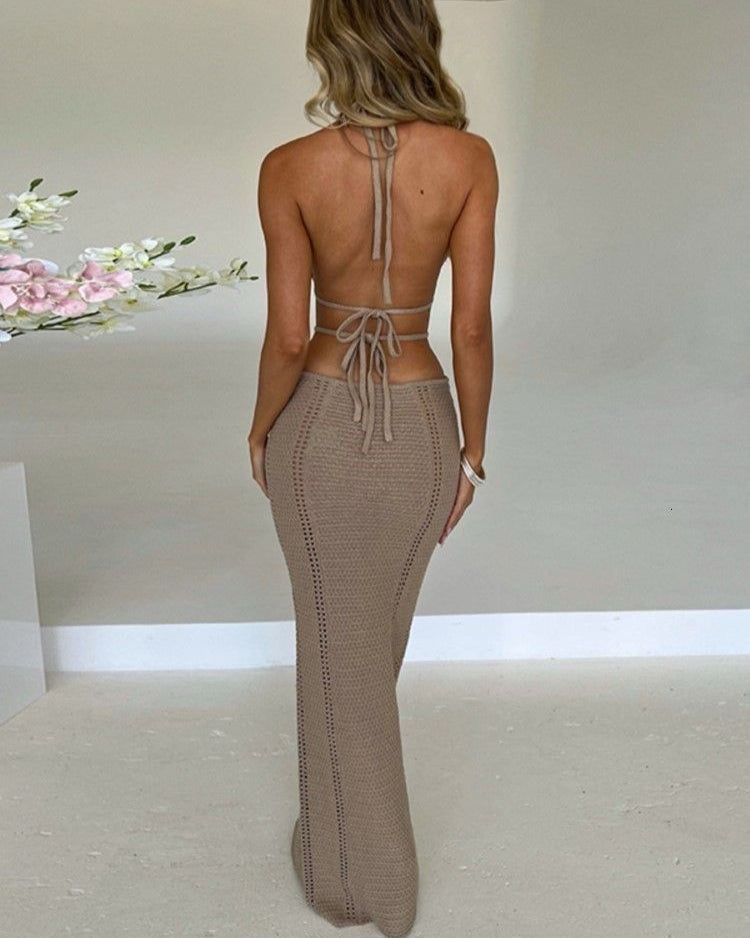 Soleil Serenity Crochet Maxi Dress