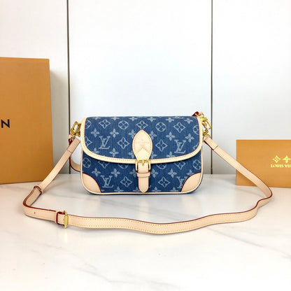 Diane Monogram Denim Bag