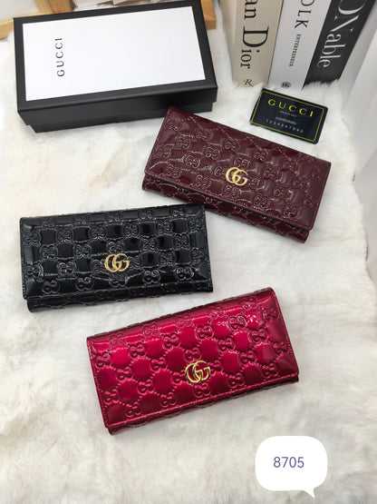 Patent Leather Long Wallet