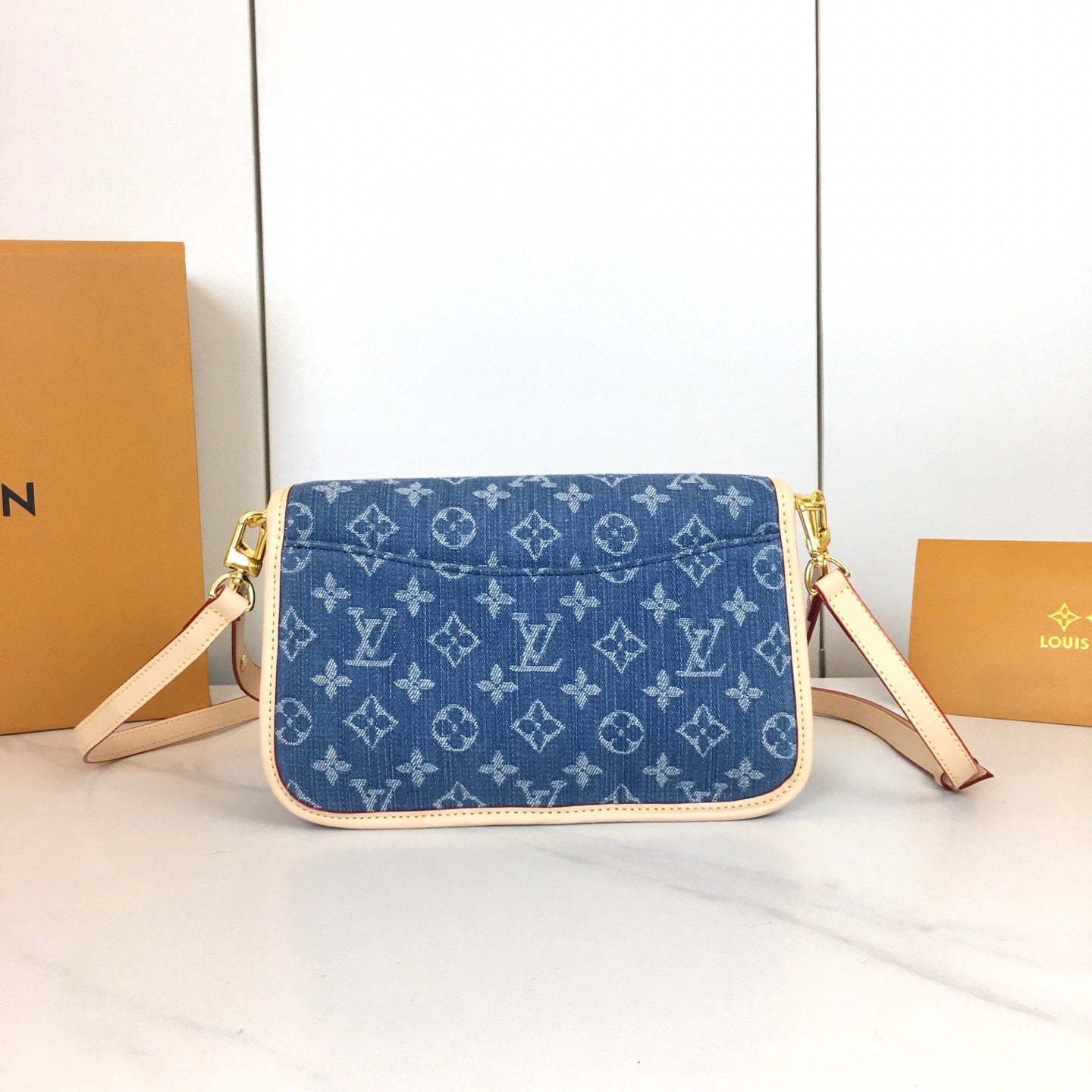 Diane Monogram Denim Bag