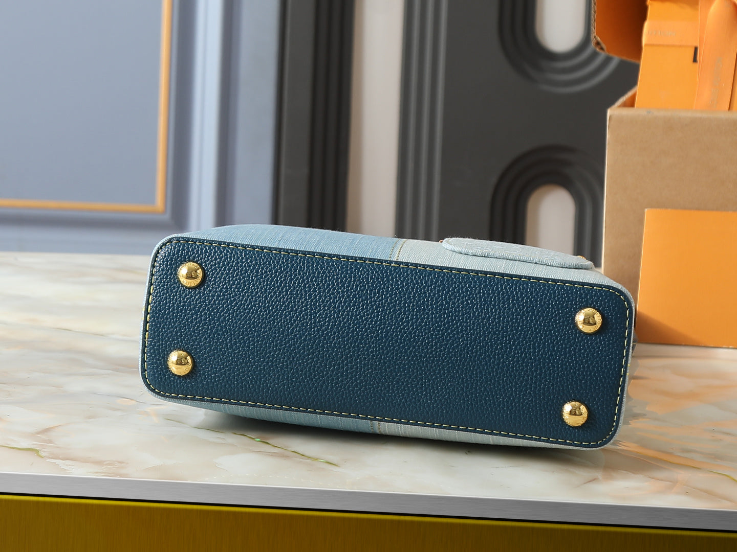 Denim Capucines Handbag