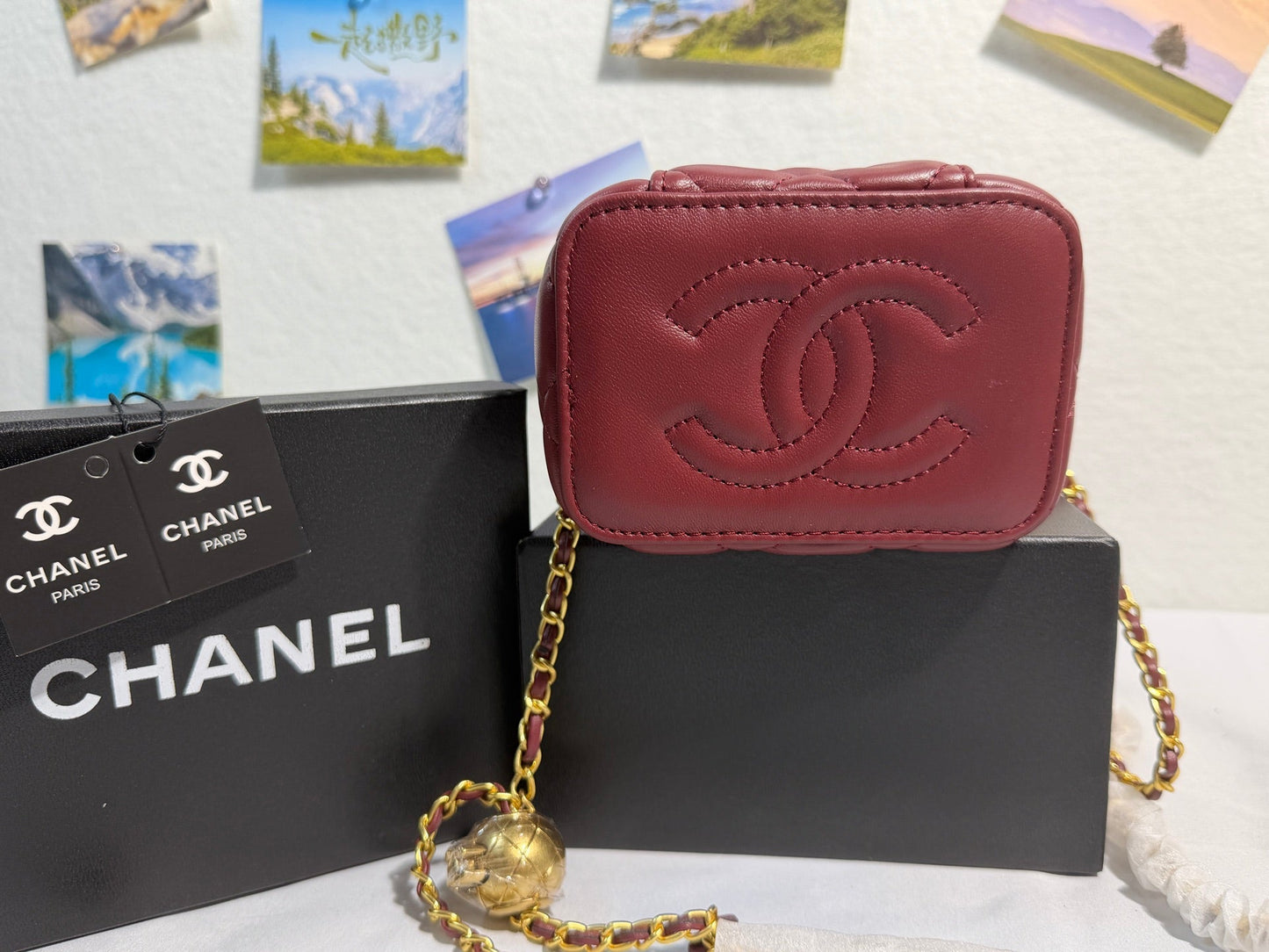 Mini Quilted Crossbody Chain Bag