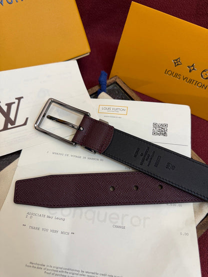 Burgundy Pont Neuf Belt