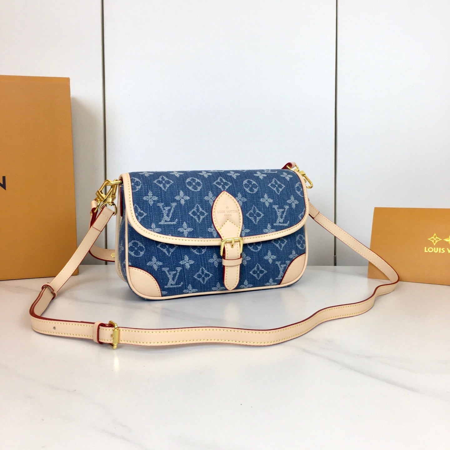Diane Monogram Denim Bag