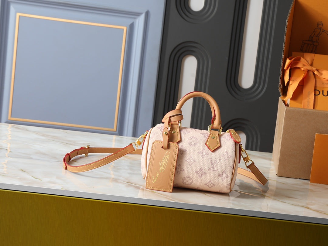 Jacquard Denim Nano Speedy Bag