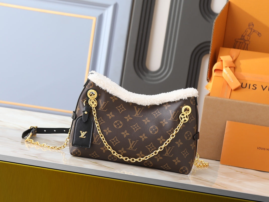 Carry All Fur Monogram Handbag