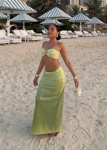 Driven By Desire Ombre Two Piece - Green