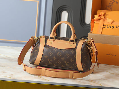 Monogram Boston Satchel Bag