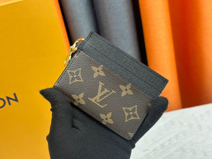 Charms Card Holder Monogram Canvas