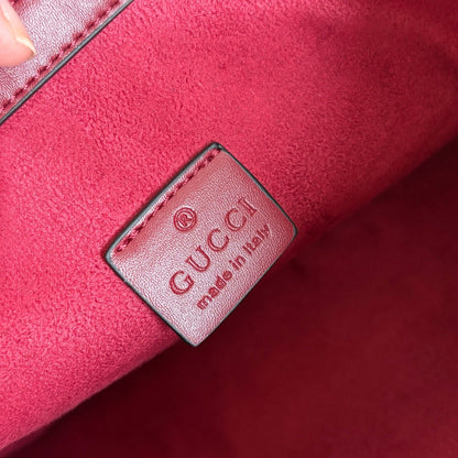 GG Calfskin Embossed Calfskin Large Tote Bag Rose