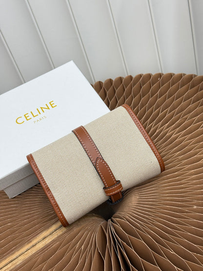Belt Accent Long Wallet