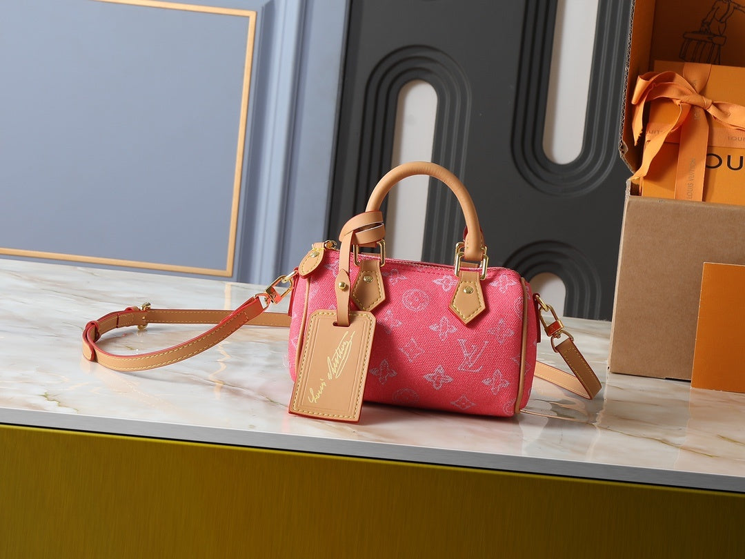 Jacquard Denim Nano Speedy Bag
