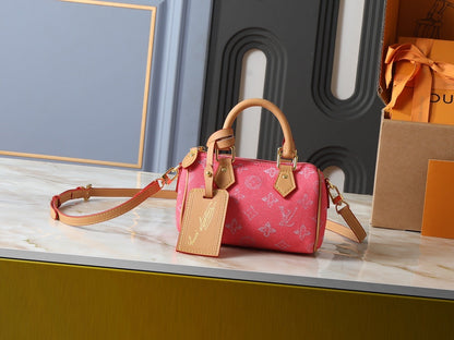 Jacquard Denim Nano Speedy Bag
