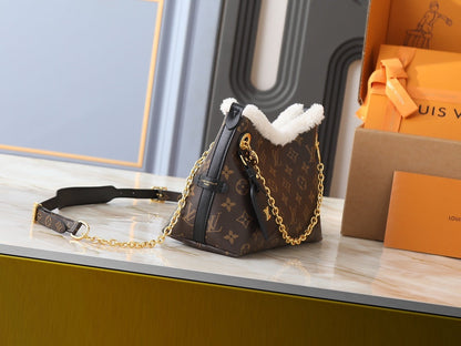 Carry All Fur Monogram Handbag