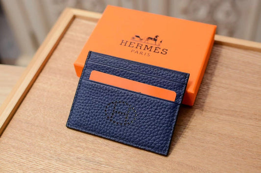 H Leather Square Card Holder