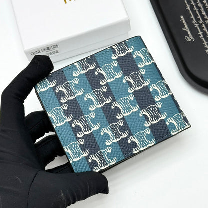 Bi-fold Wallet IN Striped Triomphe Canvas Wallet
