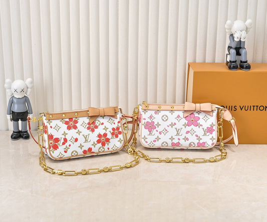 LV x TM Cherry Blossom Design Handbag