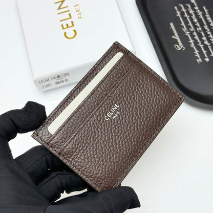 Logo Leather Card Case