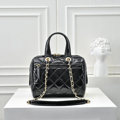 Small Bowling Bag In Black & Gold
