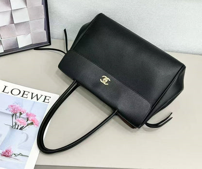Gold Tone Large Shopping Bag