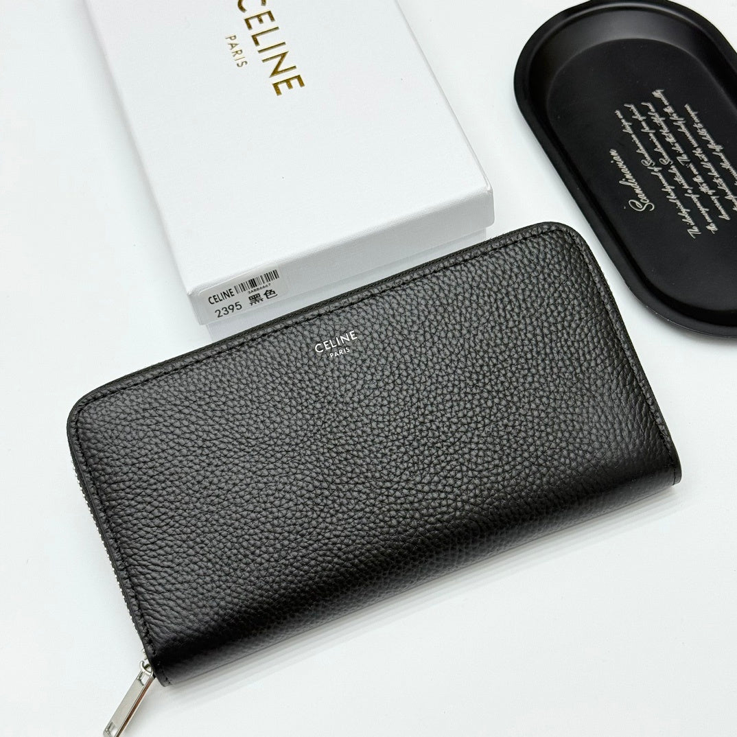 Leather Zip Around Wallet