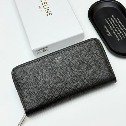 Leather Zip Around Wallet