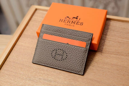 H Leather Square Card Holder